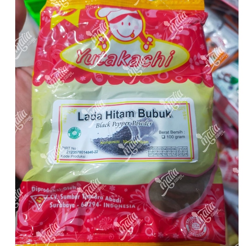 

lada hitam bubuk 100 gr yutakachi