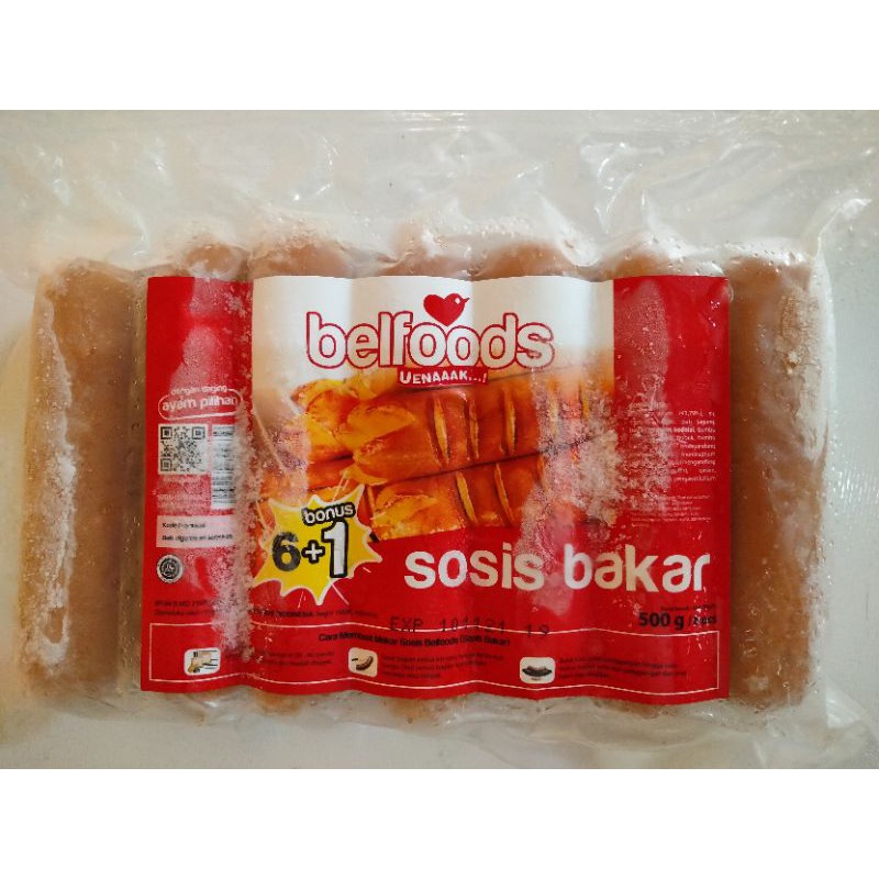 

Belfoods sosis bakar/sosis ayam 500gr isi 7