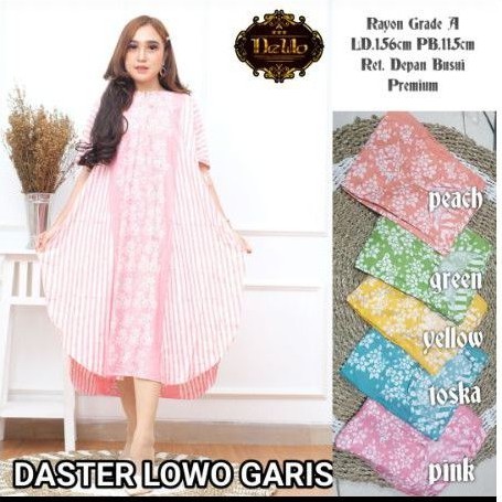 daster batik murah solo daster lowo garis batik tuman solo