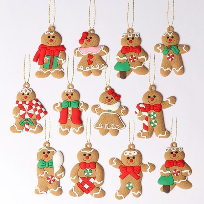 

Manusia Kue Jahe Ornamen Pohon Natal Baru Pohon Natal Pvc Lembut Pn43625
