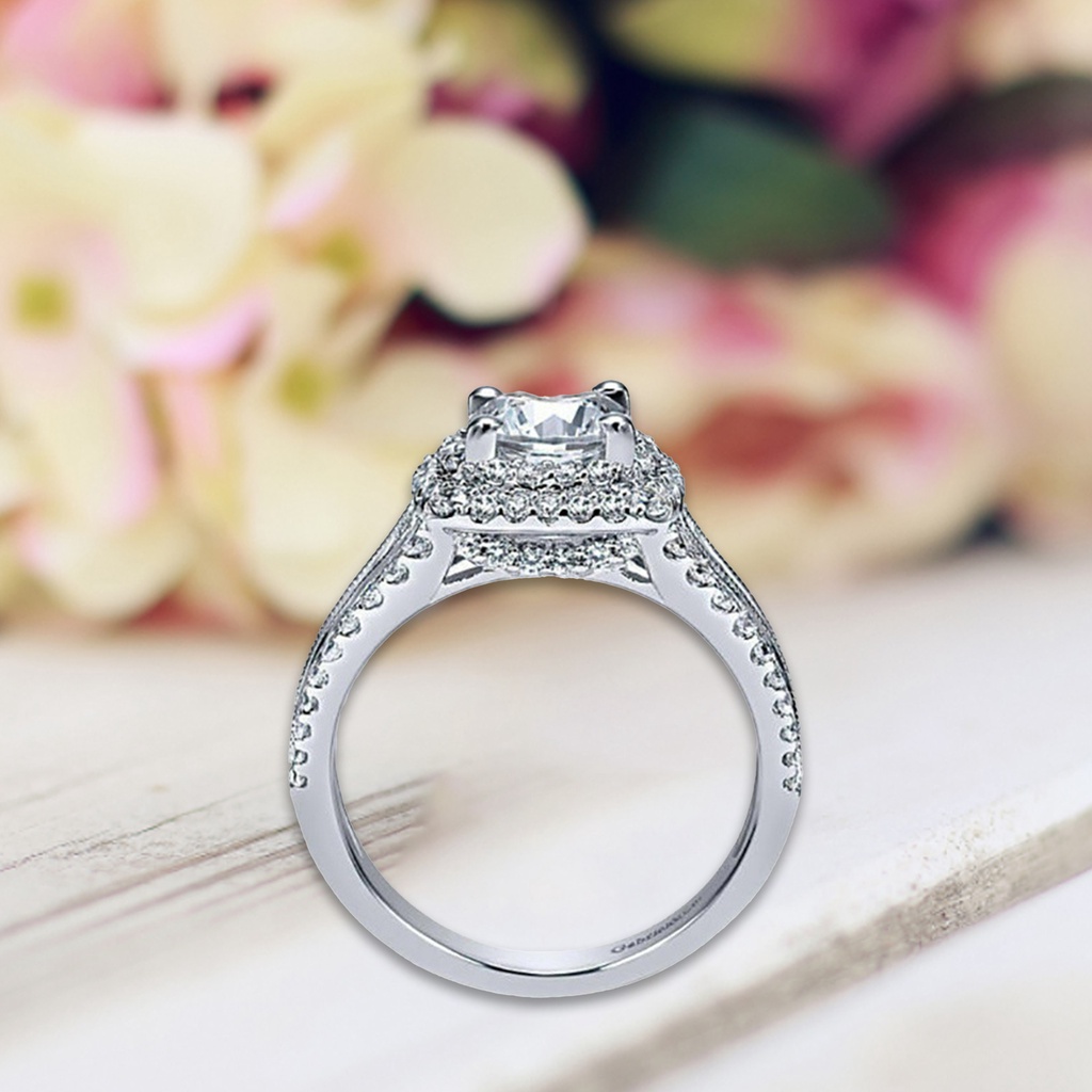 Hu Hu Hu Hu Hu Alat Bantu Pasang Kacamata♡ Cincin Berlian Imitasi Model Double Layer Untuk Wanita