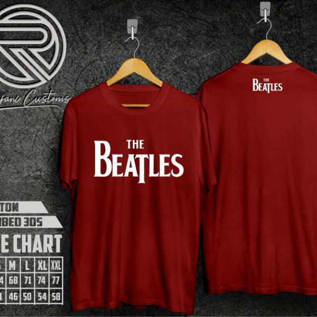 Kaos The Beatles Kaos Keren Kaos Sablon Kaos Distro Kaos Murah Baju Polos Shopee Indonesia