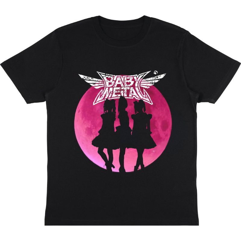 KAOS BAND BABY METAL | T-SHIRT BAJU METAL | KAOS BABYMETAL PRIA HITAM DISTRO