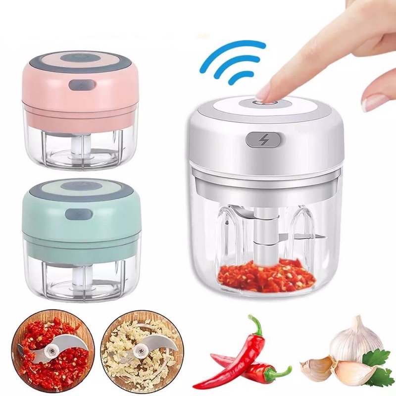 USB MINI CHOPPER / PORTABLE BLENDER MINI PENGGILING BUMBU DAGING BAWANG JRW0017