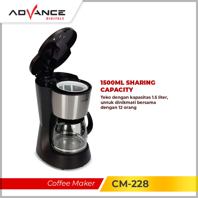 Advance Mesin Kopi Seduh Instant / Coffee Maker CM 228