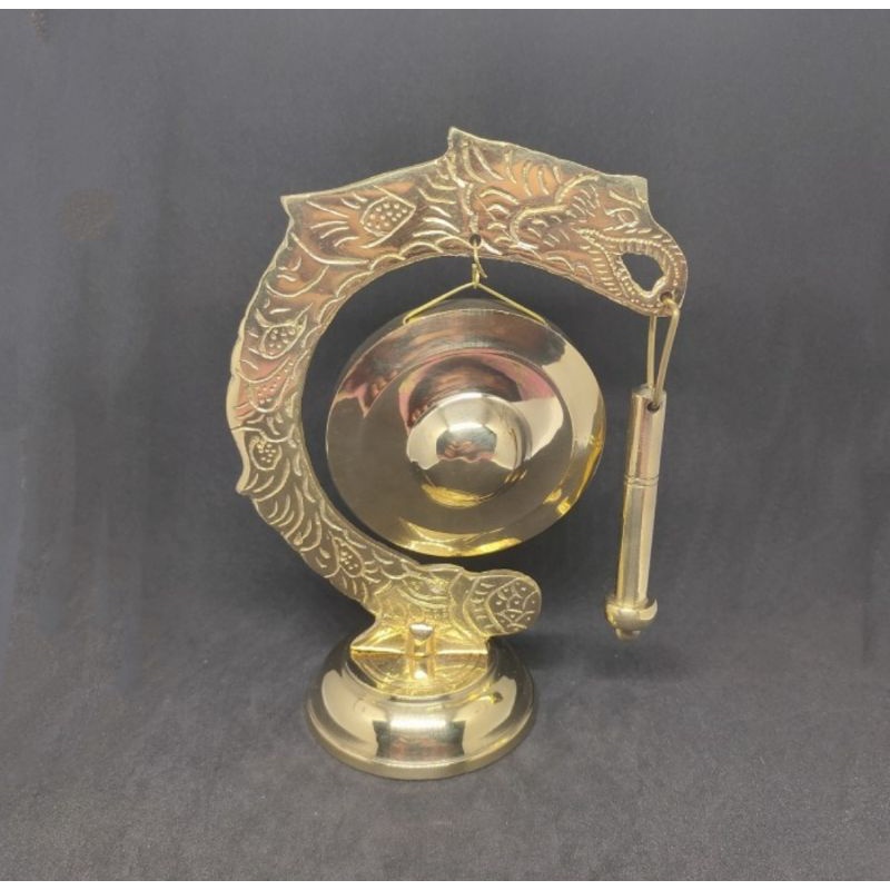 Miniatur gong naga / gong cantuk kuningan ukuran besar