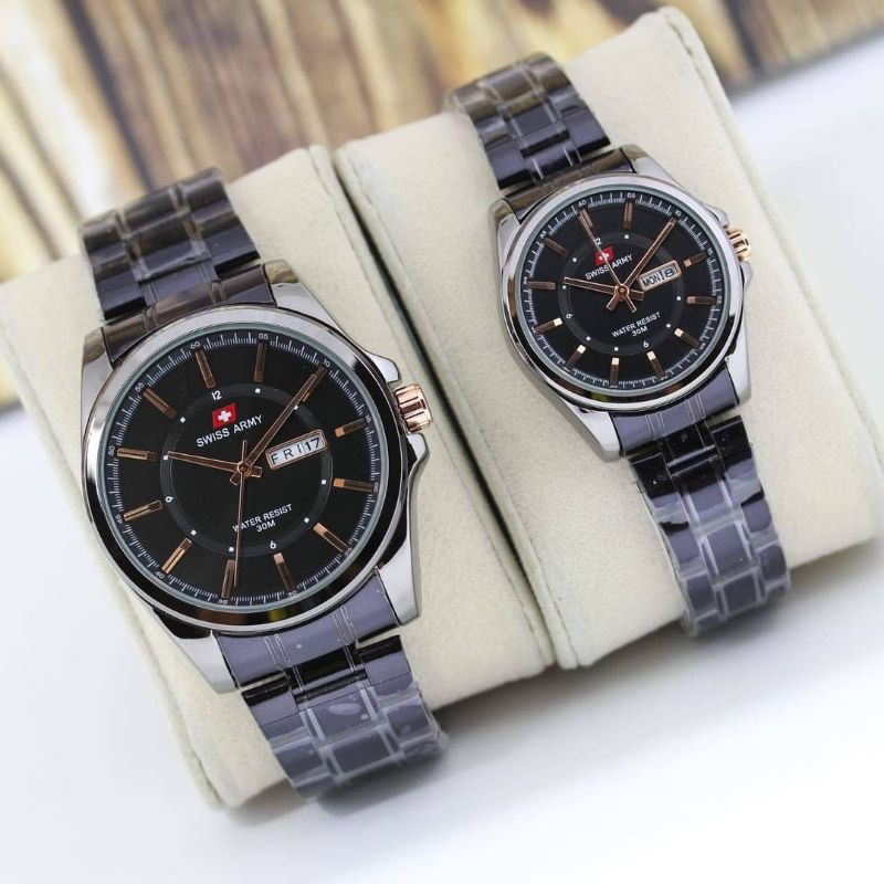 Jam Couple Analog SA 5216 Stainless