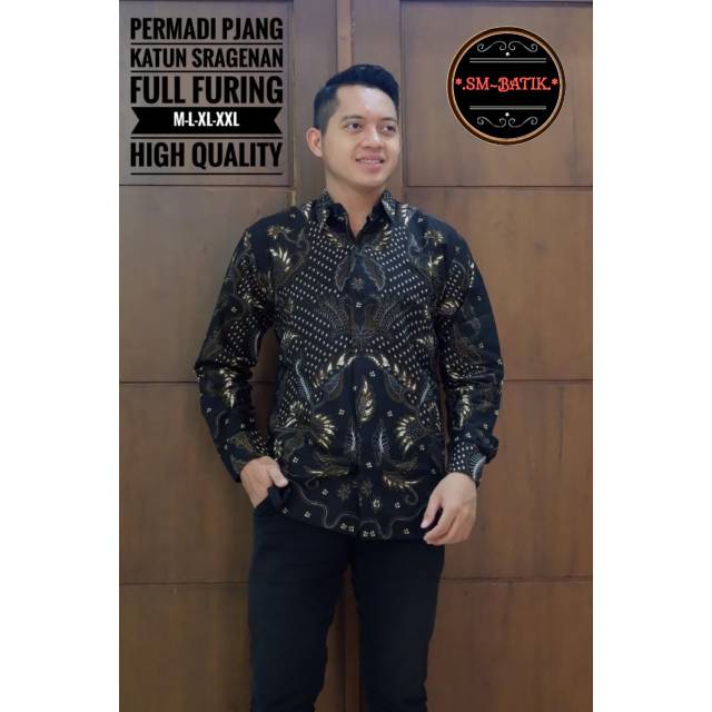 PERMADI PANJANG KATUN SRAGENAN BATIK PRIA FULL FURING ORI BY SM BATIK