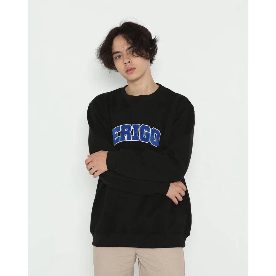 SWEATER CREWNECK DISTRO PRIA - SWEATER ERIGO CREWNECK TERBARU - SWEATER PRIA ERIGO CREW NECK HITAM MURAH - SWEATER CREWNECK BASIC LOGO ERIGO APPAREL PRIA WANITA FULLTAG - CREWNCEK ERIGO BORDIR - SWEATER BAHAN TEBAL