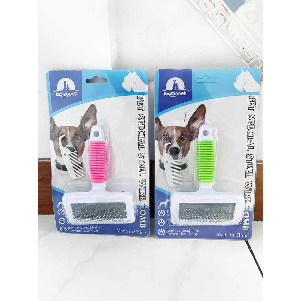 Sisir Bulu Kucing Anjing Kitten Puppy Grooming - Dog Cat Comb - Sikat Bulu Anjing Kucing Anti Rontok