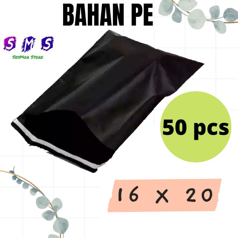 

Plastik Polymailer PE 16x20cm Kemasan Olshop Tebal Isi 50pcs