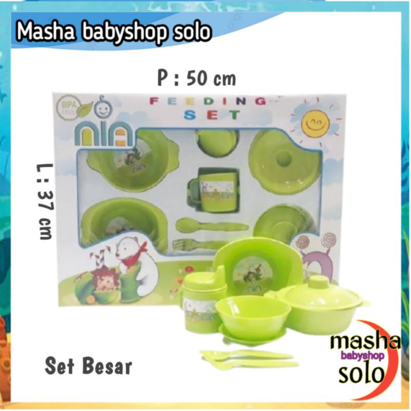 Feding set bayi Nia , Tempat makan bayi  lengkap