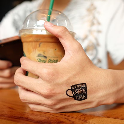 

POTATOO COFFEE TIME Temporary Tatto