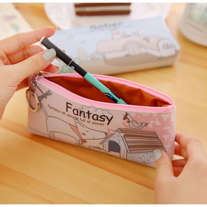 

Spesial Cute Cartoon Puppy Pencil Case, Pencil Bag With Zipper, Pencil Pouch Sale!!!