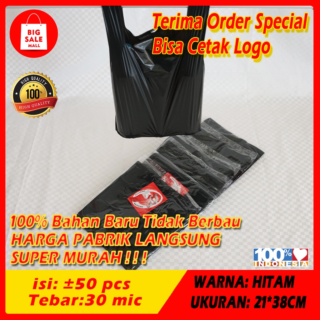 Kantong Plastik Kresek laundry bag 15/21/28/35/ isi50pcs Plastik Packing T shirt bag Termulah