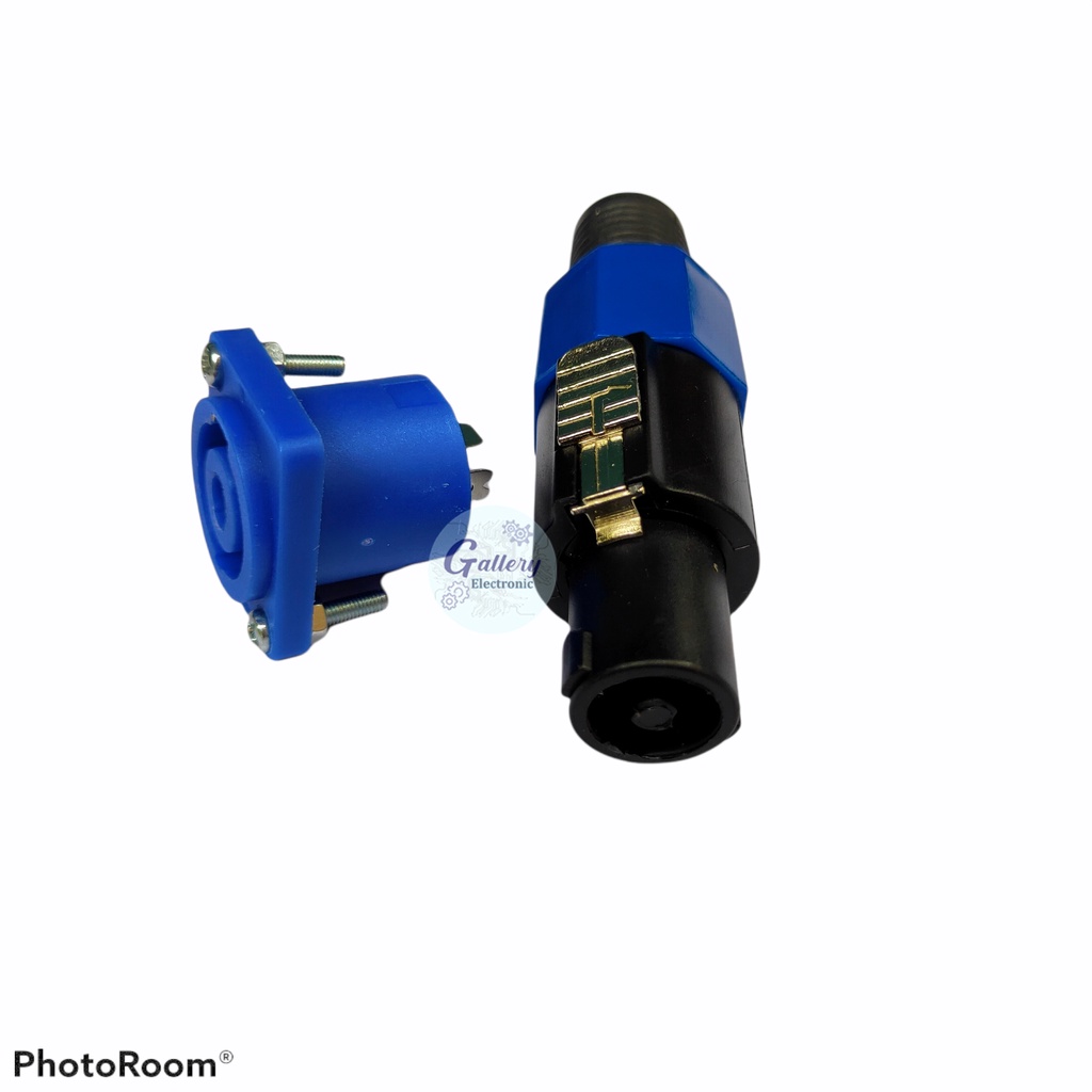 Jack dan socket soket spikon jek speakon Male dan female 1set