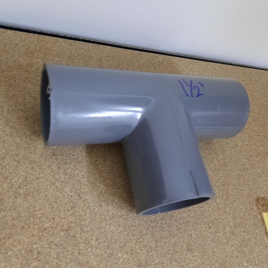 Tee 1 1/2" PVC T 1.5" 1,5" AW TEE PVC 1 1/2 inch maspion