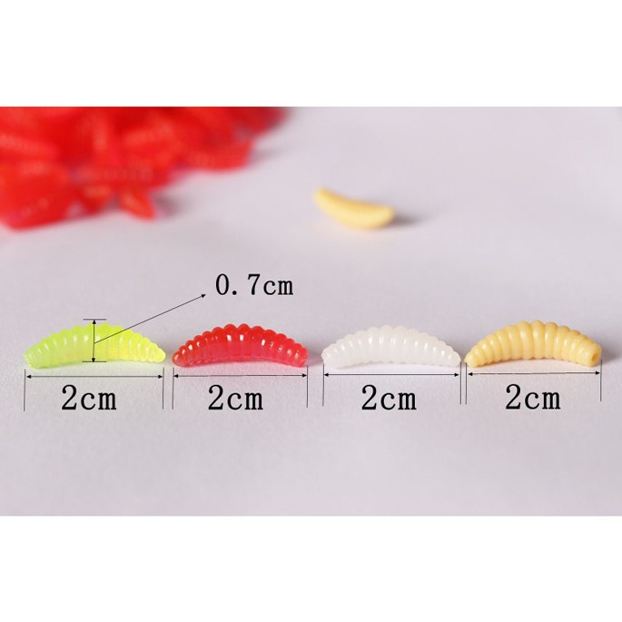 TERMURAH 10pcs Umpan pancing Cacing tiruan fishing Soft lure worm silikon