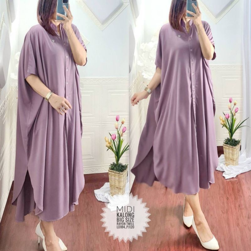 MIDI KALONG - DASTER RAYON JUMBO FIT TO XXXL LD 160