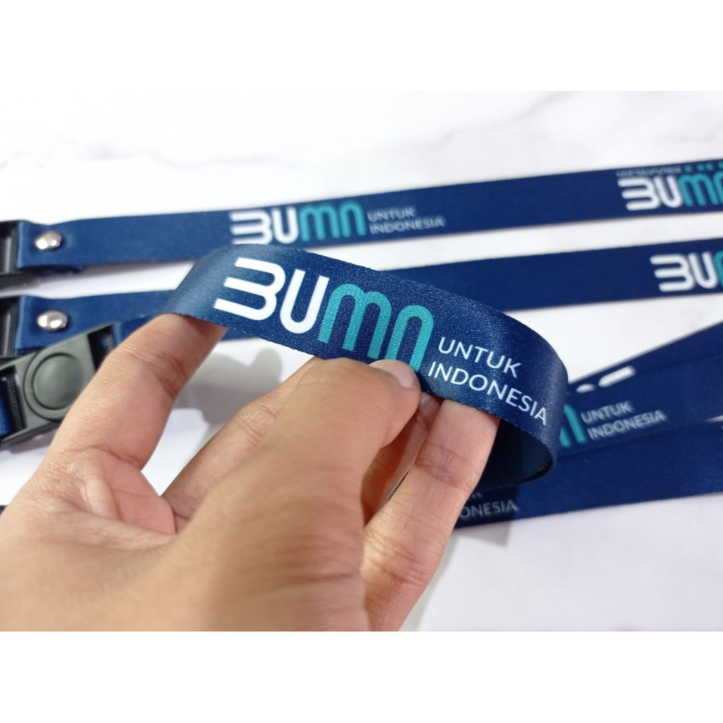

Pancawarna - Cetak Lanyard BUMN FULL DESIGN | custom logo | print lanyard - gantungan hp - holder - yoyo logo