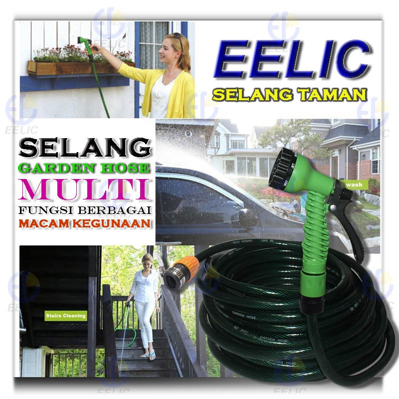 EELIC GAH-A30M GARDEN HOSE SELANG TAMAN 30 METER DAN DIAMETER SELANG 1/2&quot; SELANG AIR MULTIFUNGSI