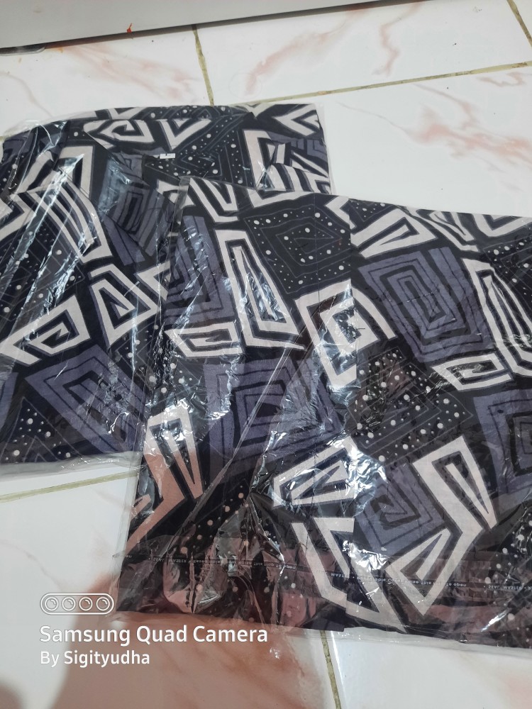 Batik Original M, L, Xl, Xxl Hem Kemeja Batik Pria Lengan Pendek Best Seller Jumbo