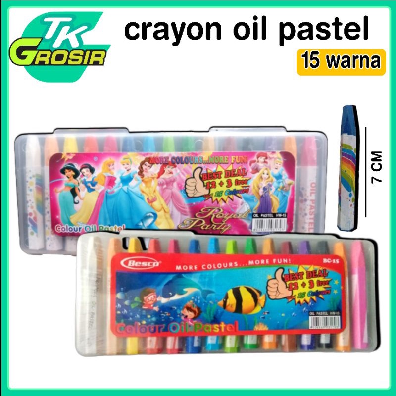 

crayon warna/krayon 15 warna/crayon oil paste 15 warna