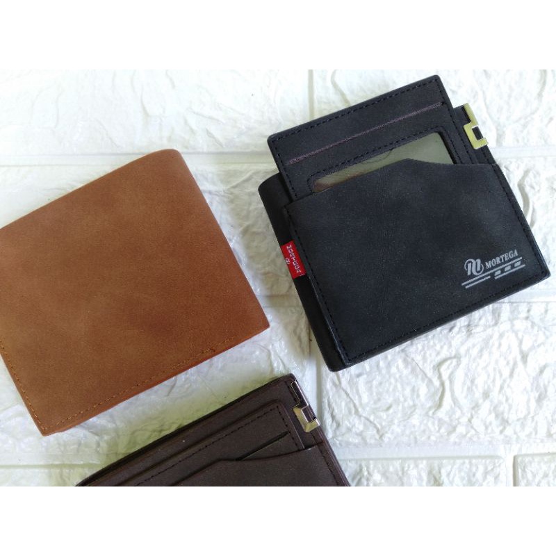 DOMPET PRIA MORTEGA | DOMPET LIPAT PRIA KULIT SINTETIS - Dompet