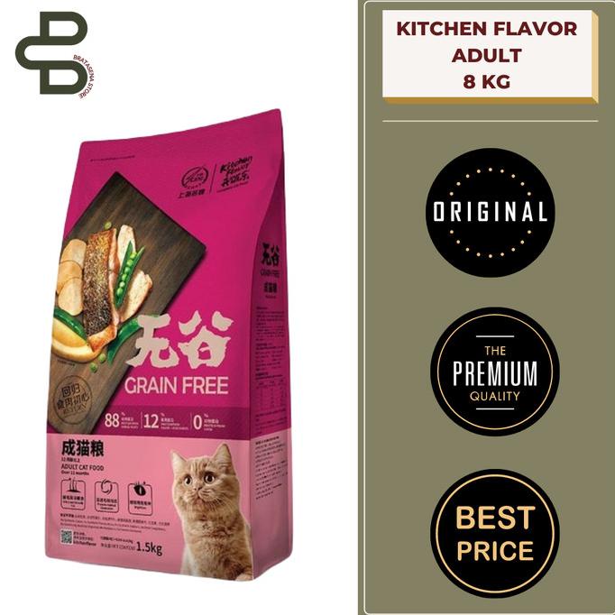 

Kitchen Flavor Grain Free Adult Cat Food 8Kg (Khusus Gosend/Grab)