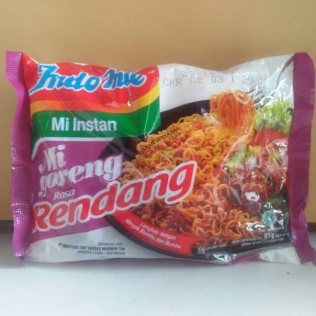 

Indomie mi goreng rasa rendang