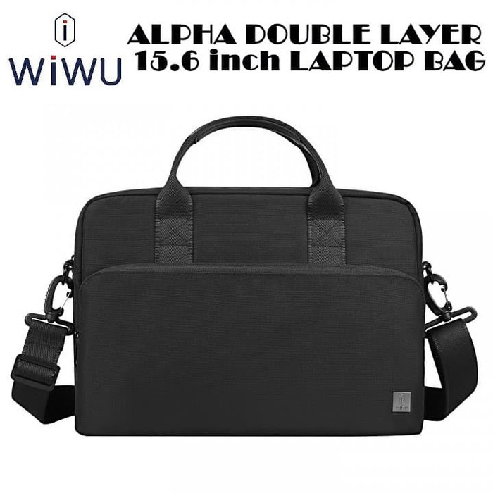 WIWU Alpha DOUBLE LAYER BAG Tas Laptop Waterproof Polyester