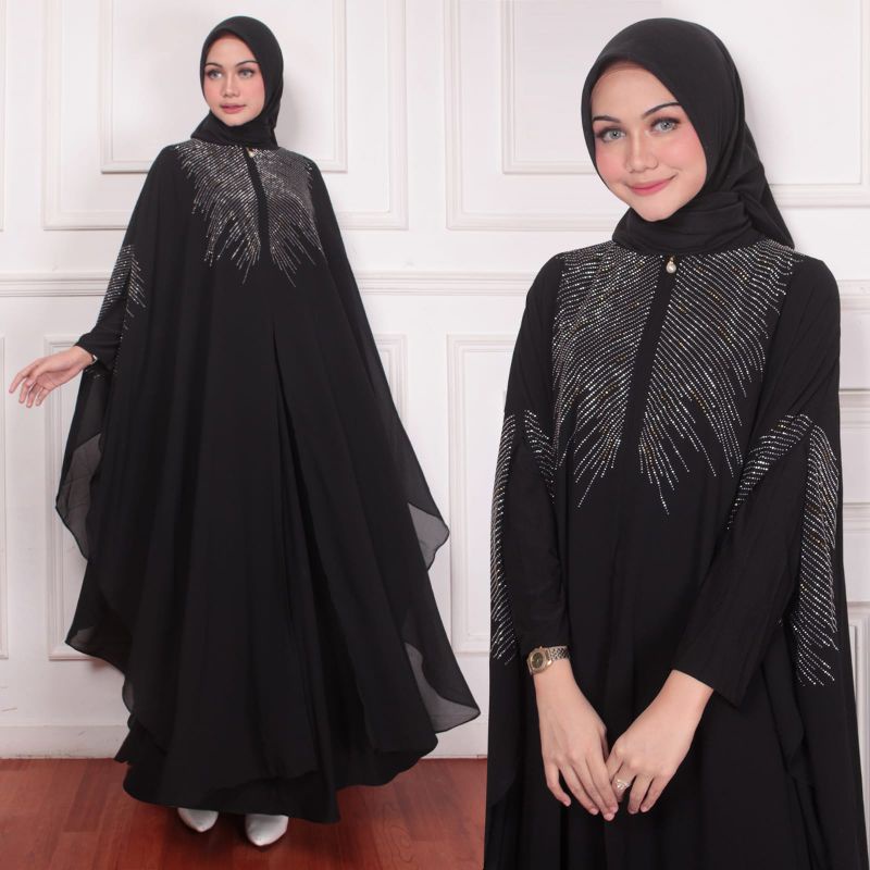 GAMIS ABAYA ARAB FULL BORDIR GAMIS ABAYA TURKI BORDIR MEWAH