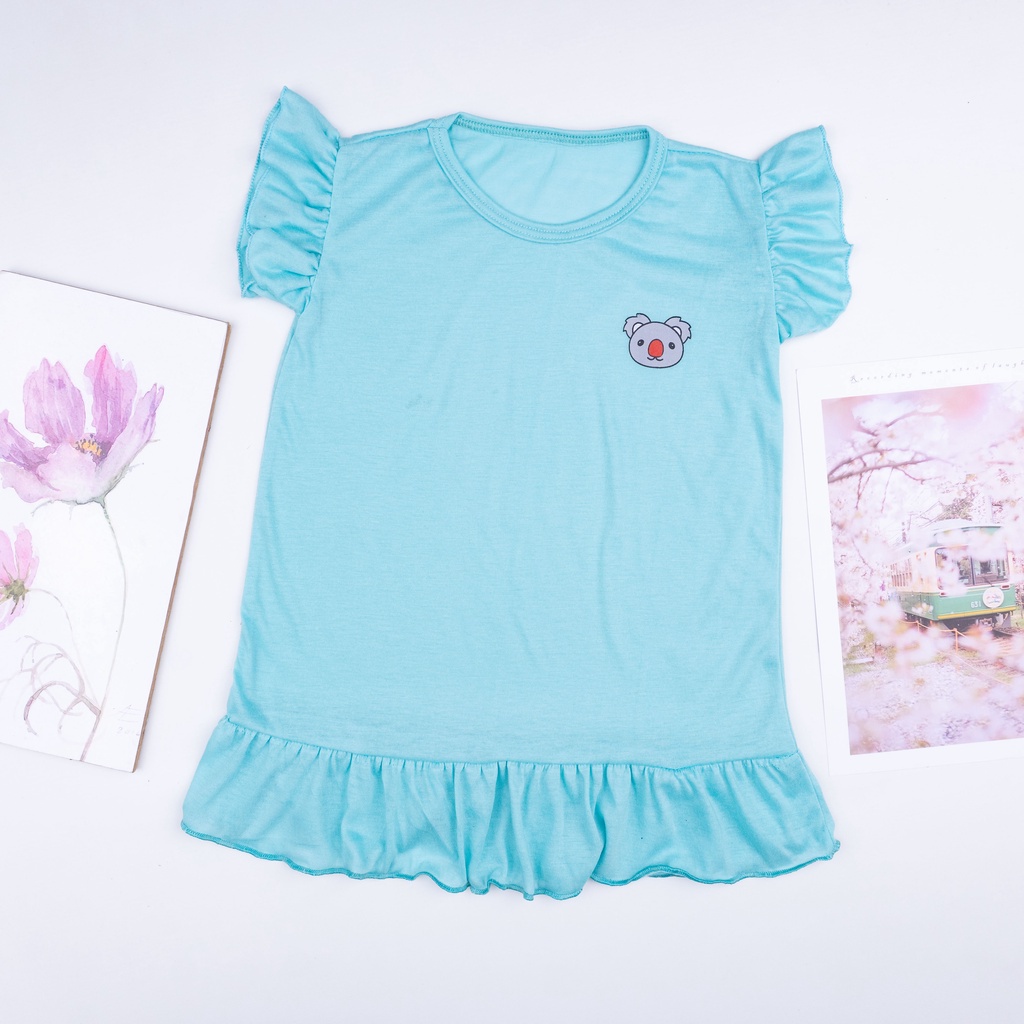 IL - DRESS KOALA RUFFLE ANAK / RUFFLE POLOS KOALA ANAK / DASTER ANAK USIA 1 - 5 TAHUN 5 Penilaian