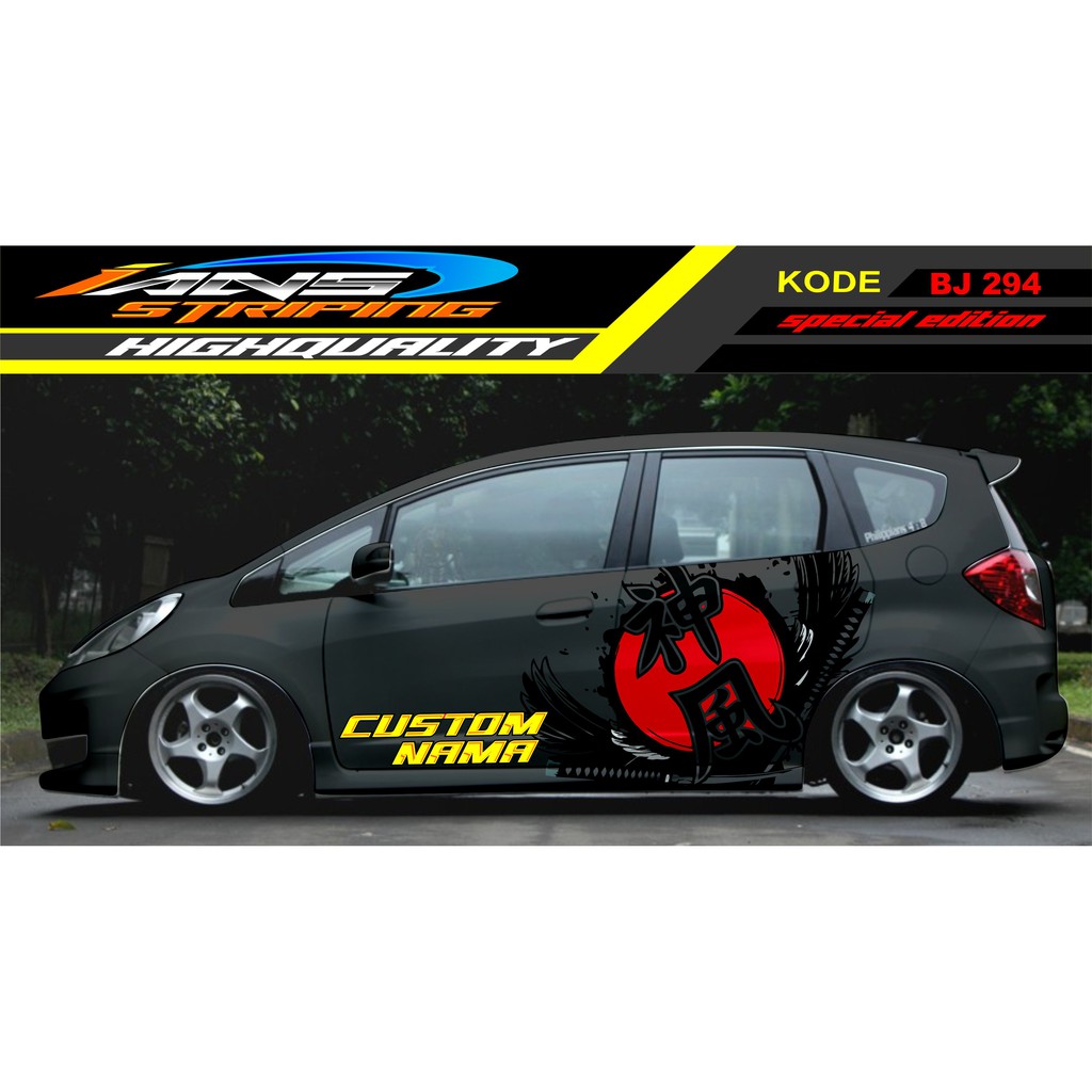 DECAL STICKER MOBIL JAZZ / STICKER MOBIL / STIKER JAZZ, BRIO, YARIS, AGYA