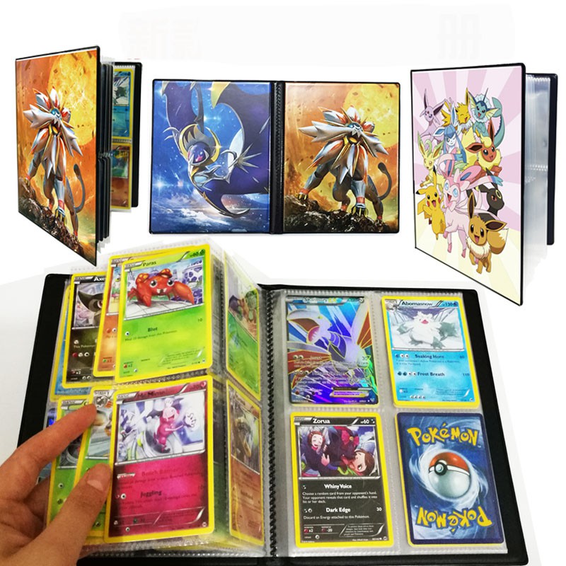 Original Takara Tomy Pokemon Cards Holder Pokecard Album Shining Cards Book 200pcs GX No Repeat Game