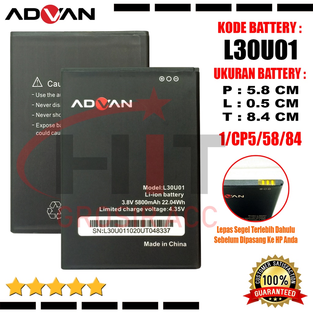 Baterai Battery Original Advan Nasa Plus 5505 - L30U01