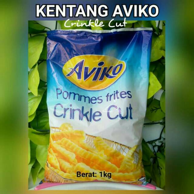 

kentang premium aviko crinkle cut berat 1kg