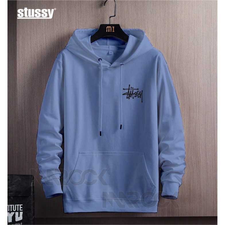 TERMURAH !! COD Jaket Sweater Hoodie Pria Distro stussy Original Big Size Jumbo M - XXL