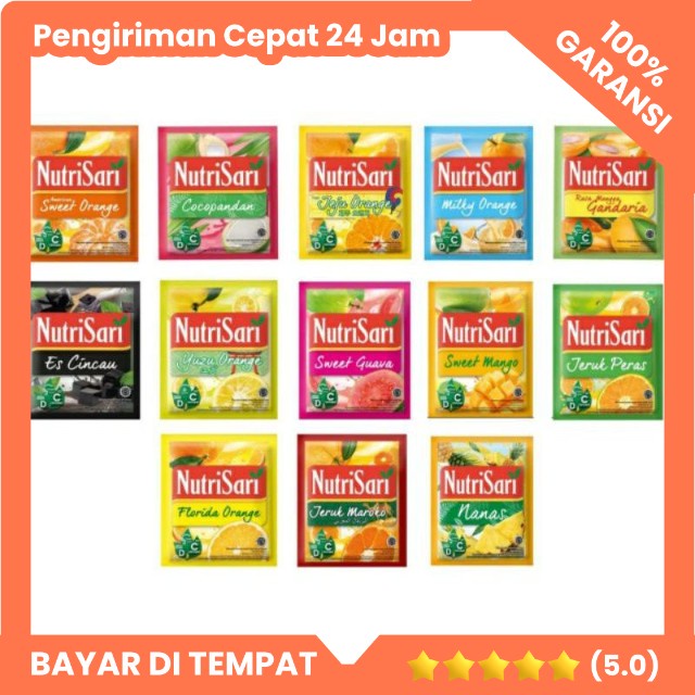 

Nutrisari Renceng 14gr isi 10 Serbuk Minuman Nutri Sari Sachet Snack Hampers Rembang