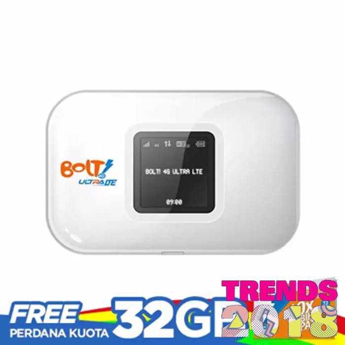 PROMO HARGA TERMURAH Modem Bolt Bonus 32Gb - Aquila Slim - Putih [4G LTE]
