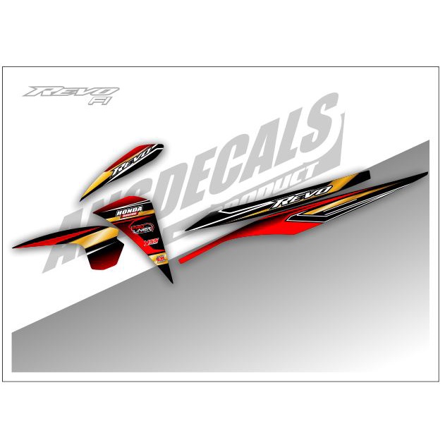 Stiker striping revo fit stiket revo fit
