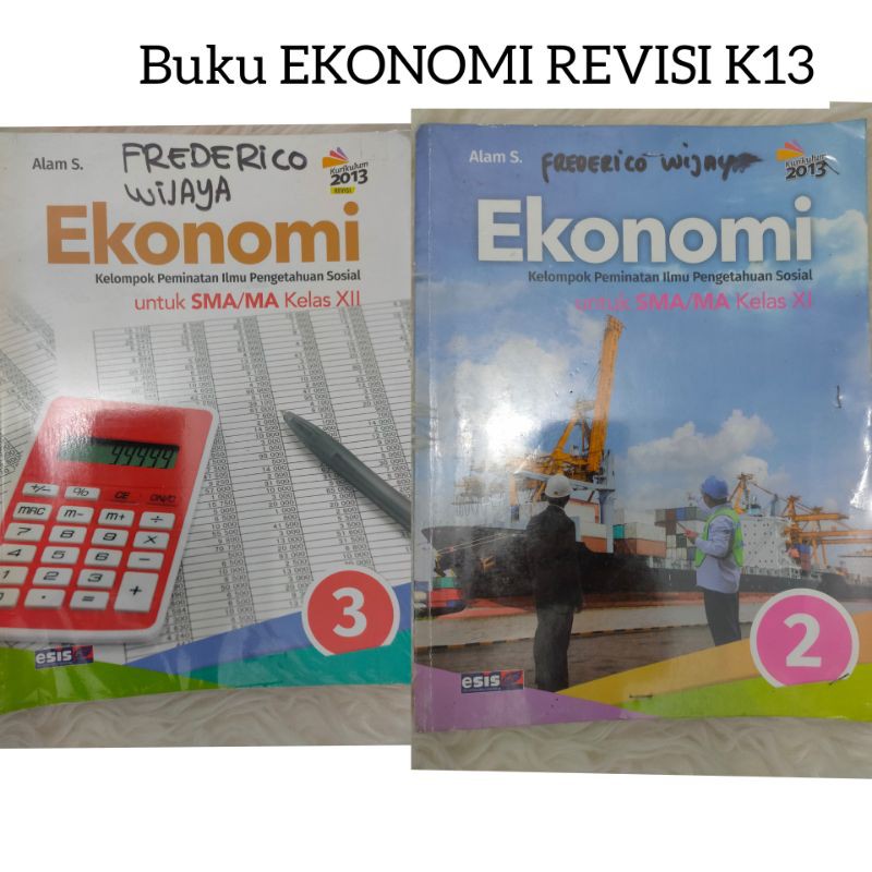 Buku pelajaran Ekonomi SMA Kelas 2, 3 REVISI K13