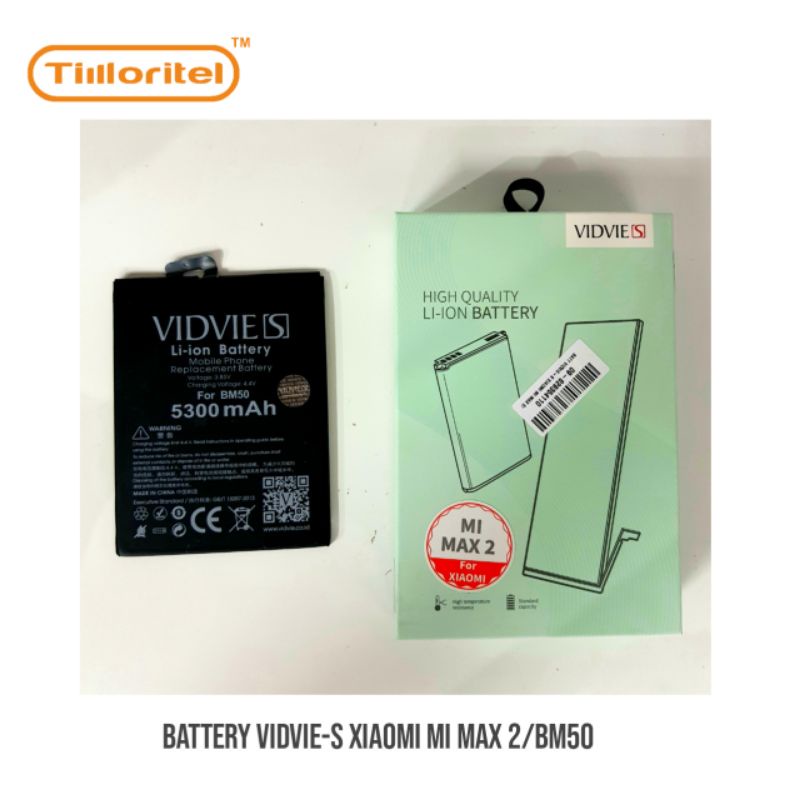 BATTERY VIDVIE-S XIAOMI MI MAX 2/BM50