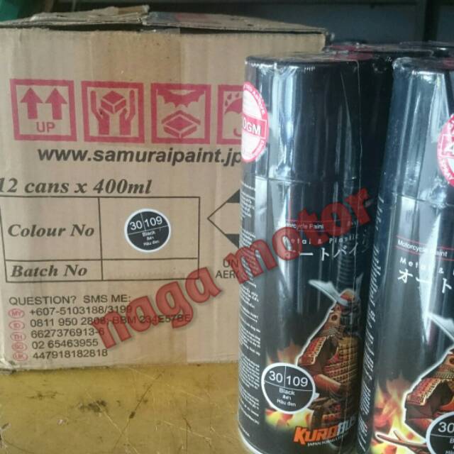 

CAT SEMPROT PILOX PYLOK SAMURAI PAINT BLACK / HITAM 109