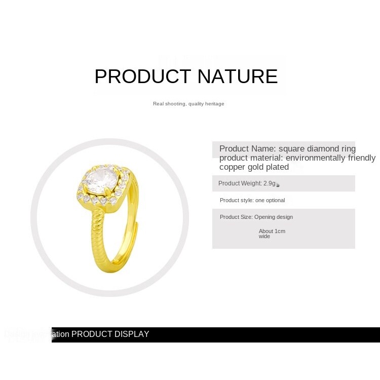 Ornamen Cincin Berlian Warna Emas Gaya Eropa Amerika Korea Untuk Pasangan