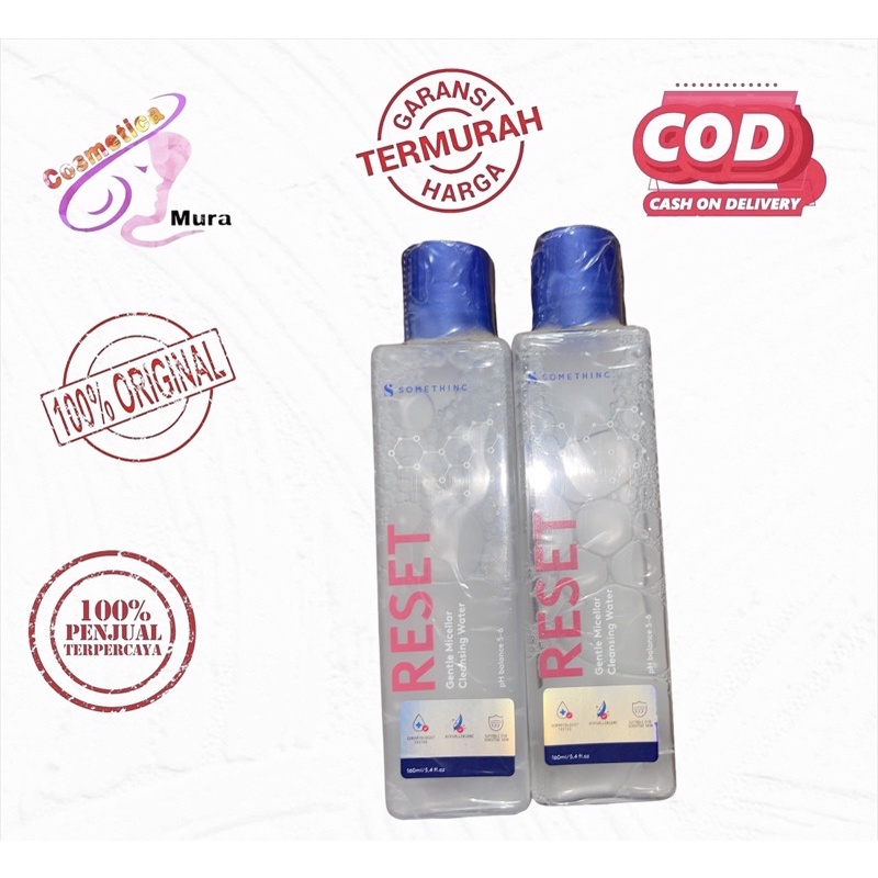 [ 160 ml / besar ] somethinc Reset gentle Micellar Cleansing Water - micellar water somethinc Reset 160 ML