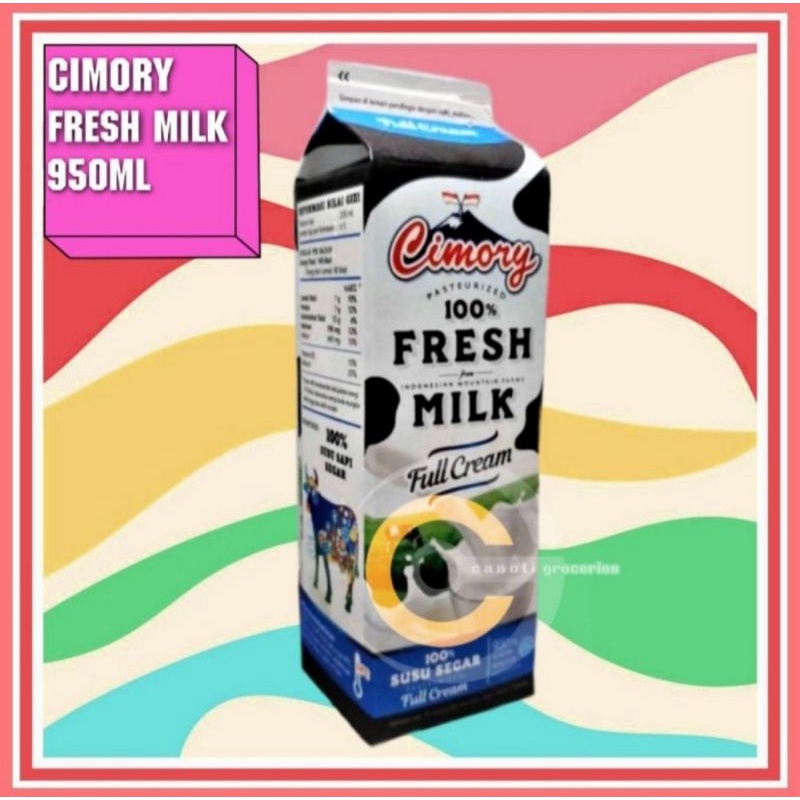 cimory fresh milk 950 ml - dus isi 12