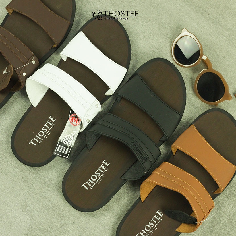 Sandal Jepit Kulit Pria Thostee Jari B2 Aio