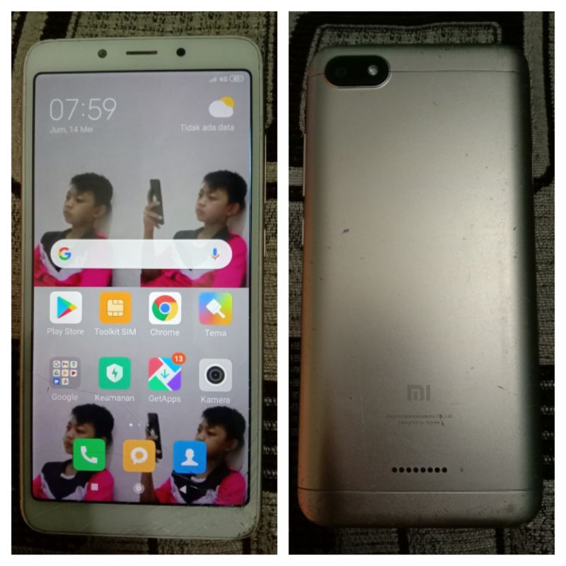 Xiomi Redmi 6A Ram 2GB/16GB (Second/Bekas)