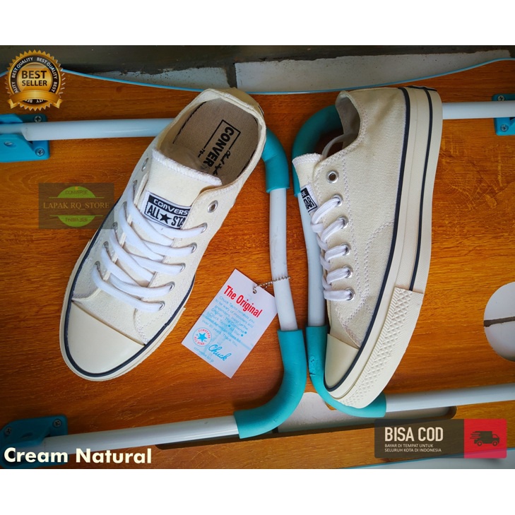 SEPATU SNEAKERS PRIA WANITA ALLSTAR 70S CREAM OFF WHITE PREMIUM